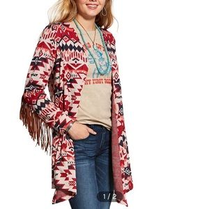 Aztec Fringe Cardigan